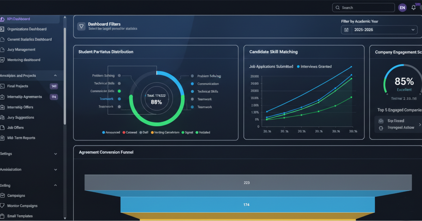 Career Center KPI Dashboard